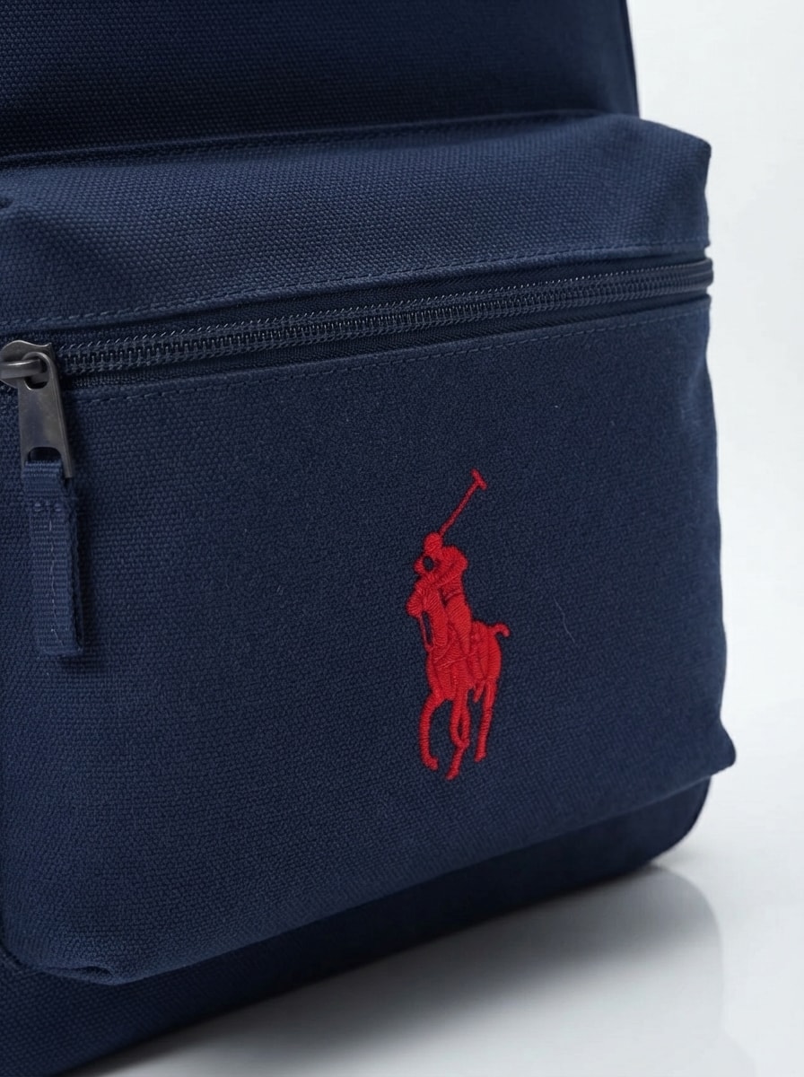 Cartable Ralph Lauren — logo brodé
